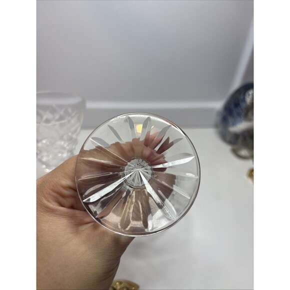 3 WATERFORD ADARE CUT CRYSTAL PORT/ CLARET WINE GLASS STEMWARE 5” H - Picture 10 of 14